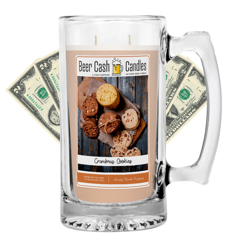 Grandmas Cookies Beer Cash Candle