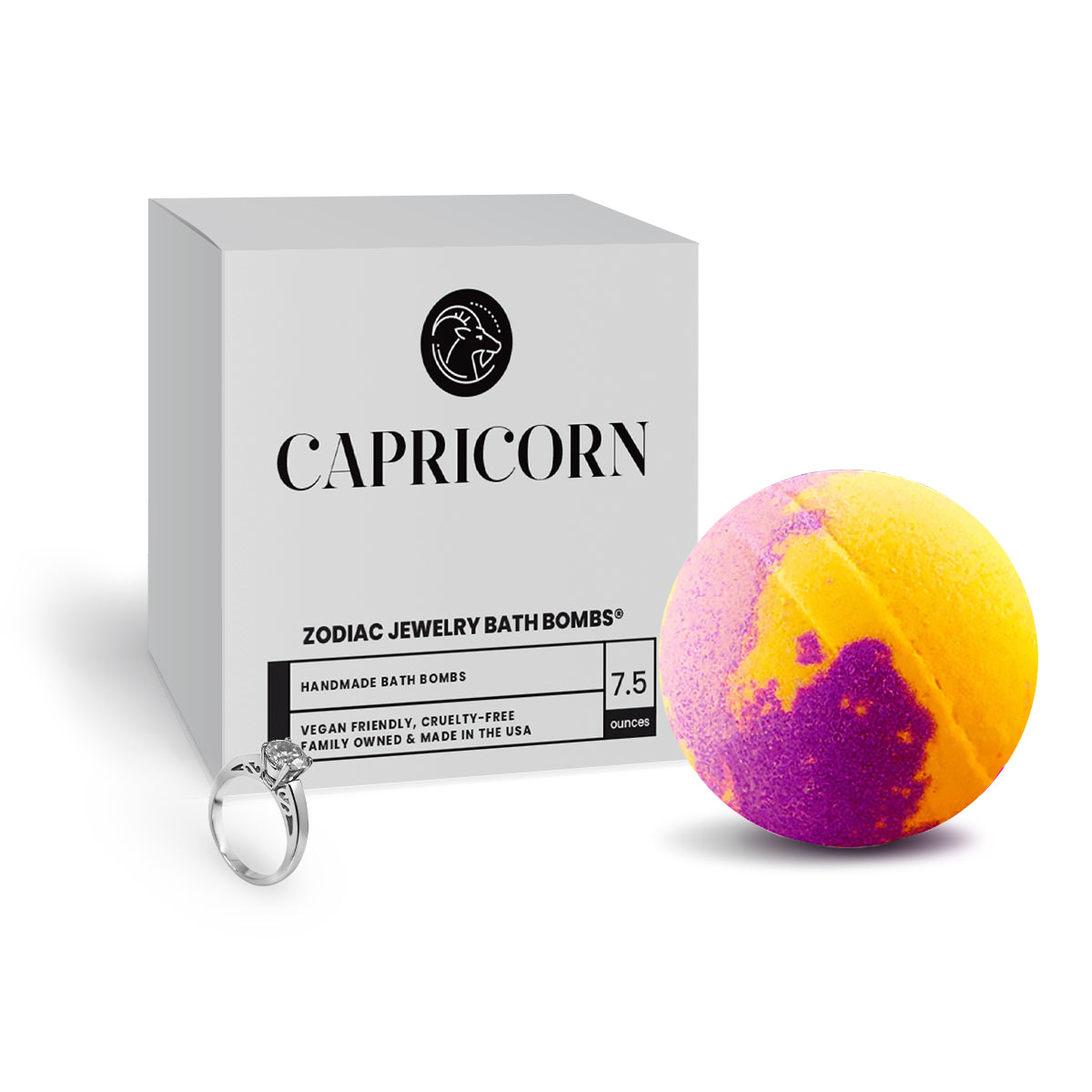 Capricorn Zodiac Jewelry Bath Bomb