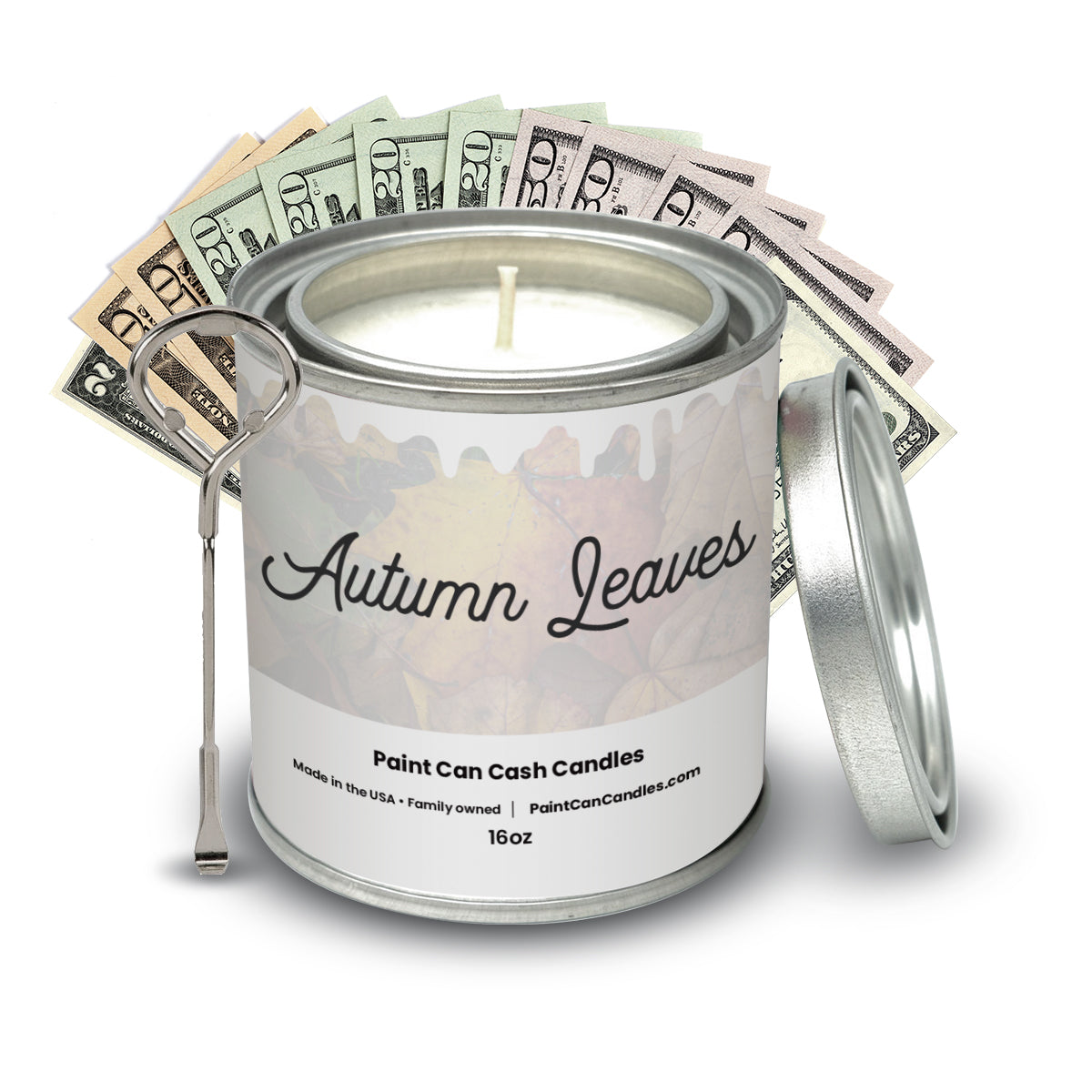 Autumn Leaves - Paint Can Cash Candles