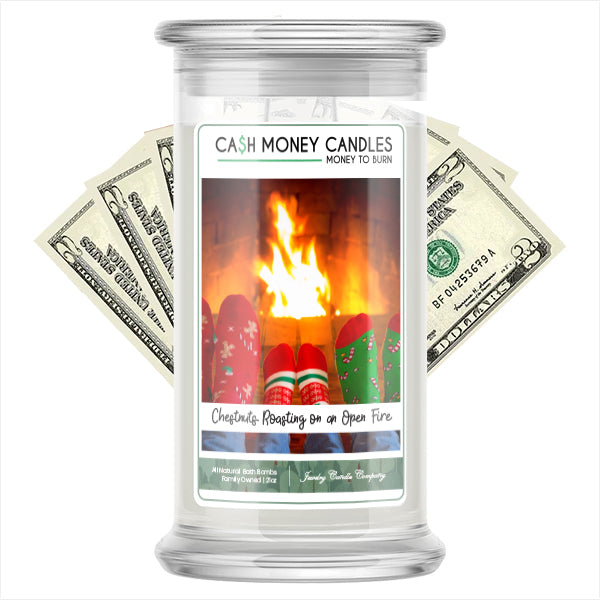 Chestnuts Roasting On An Open Fire Cash Money Candle