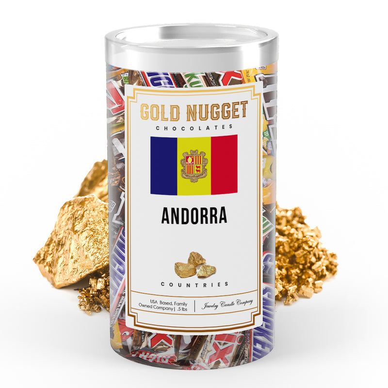 Andorra Countries Gold Nugget Chocolates