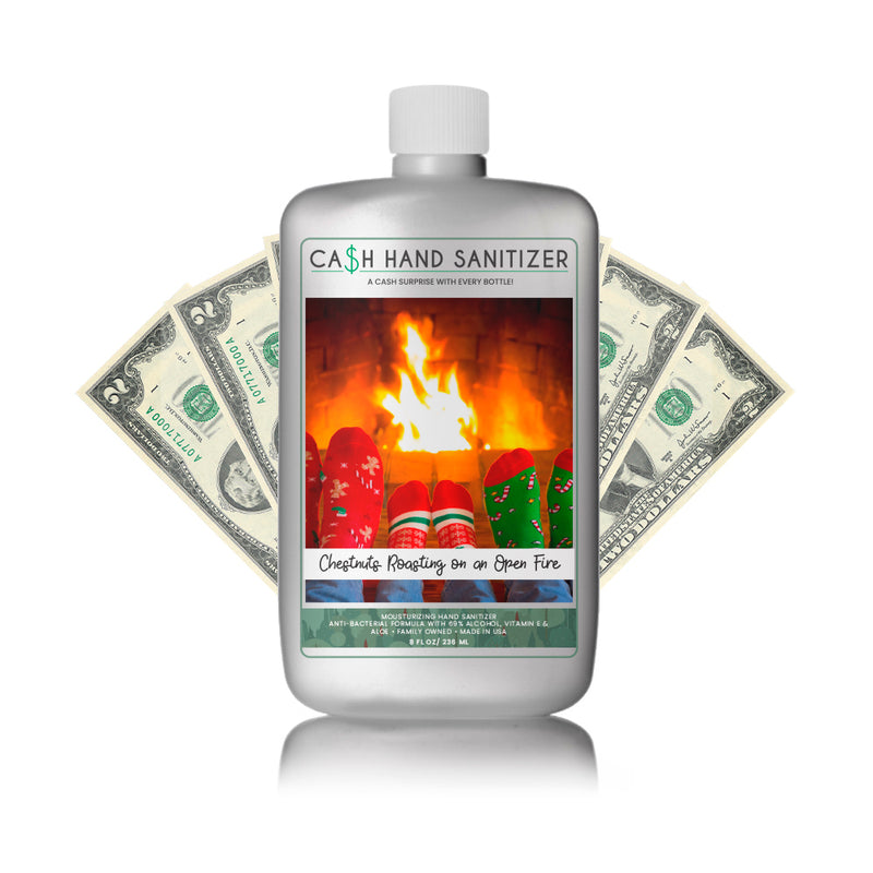 Chestnuts Roasting On An Open Fire Cash Hand Sanitizer