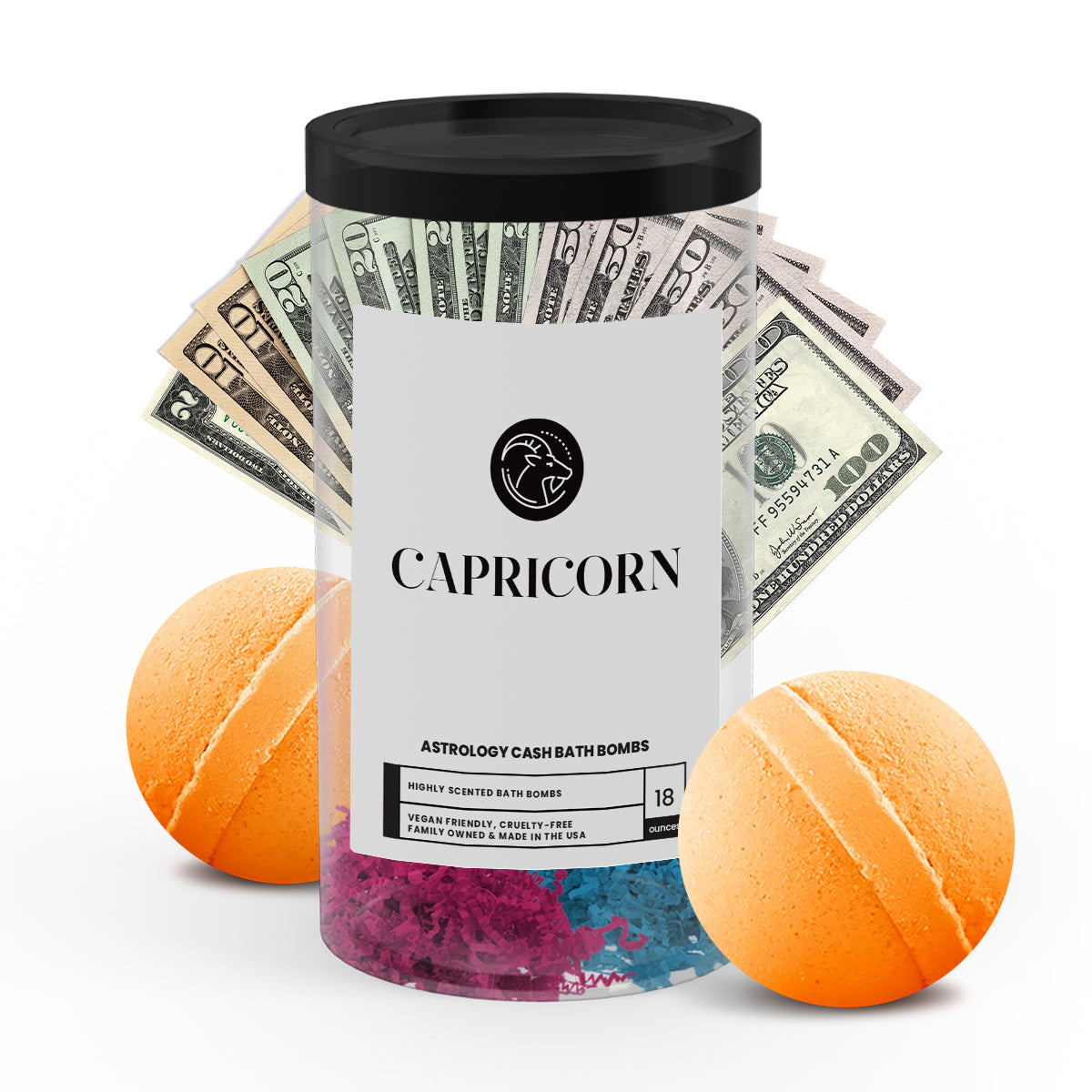 Capricorn Astrology Cash Bath Bombs