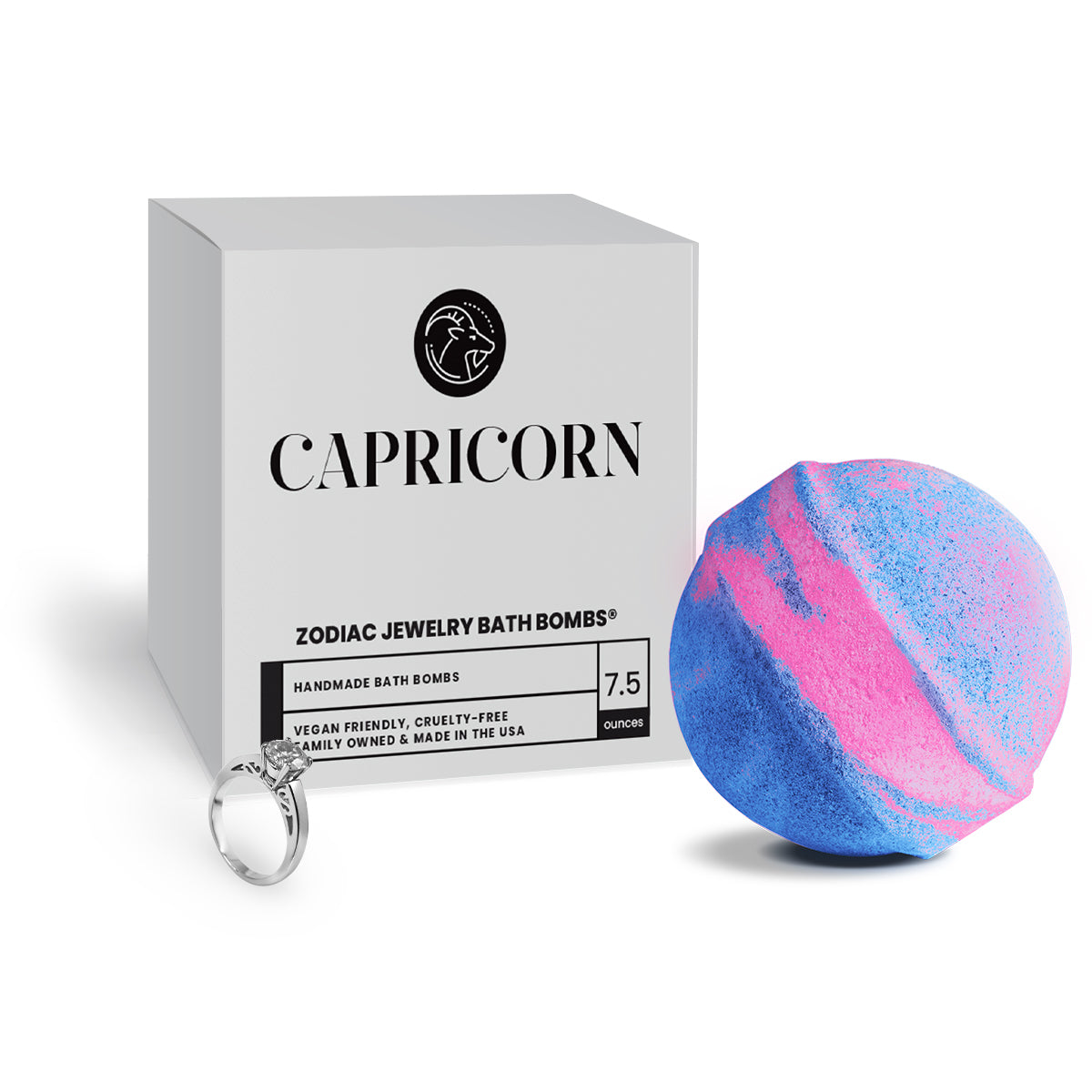 Capricorn Zodiac Jewelry Bath Bomb