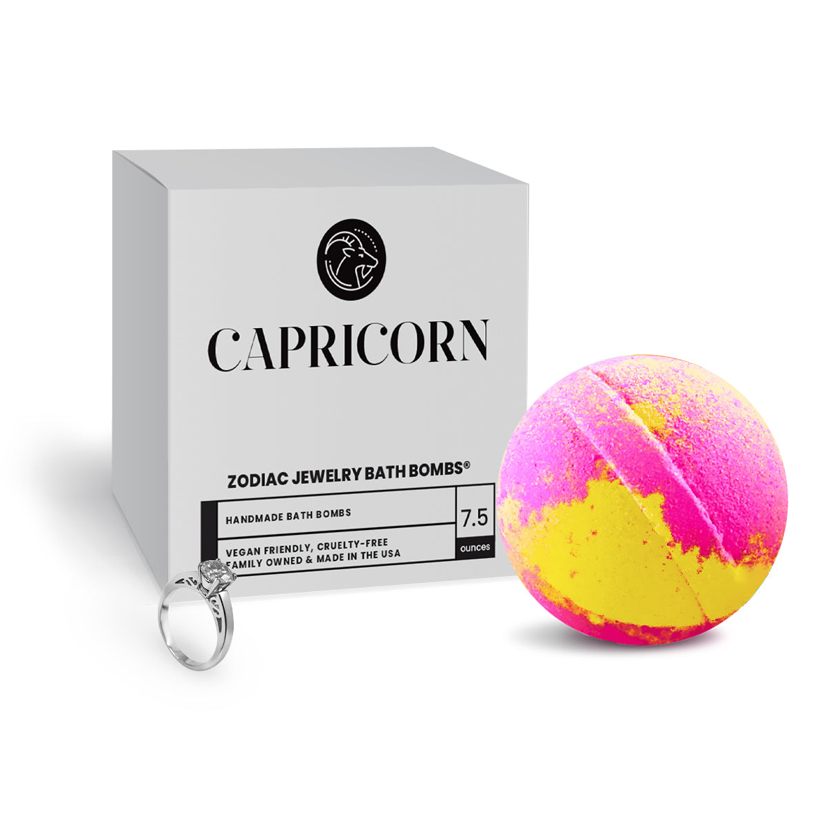 Capricorn Zodiac Jewelry Bath Bomb