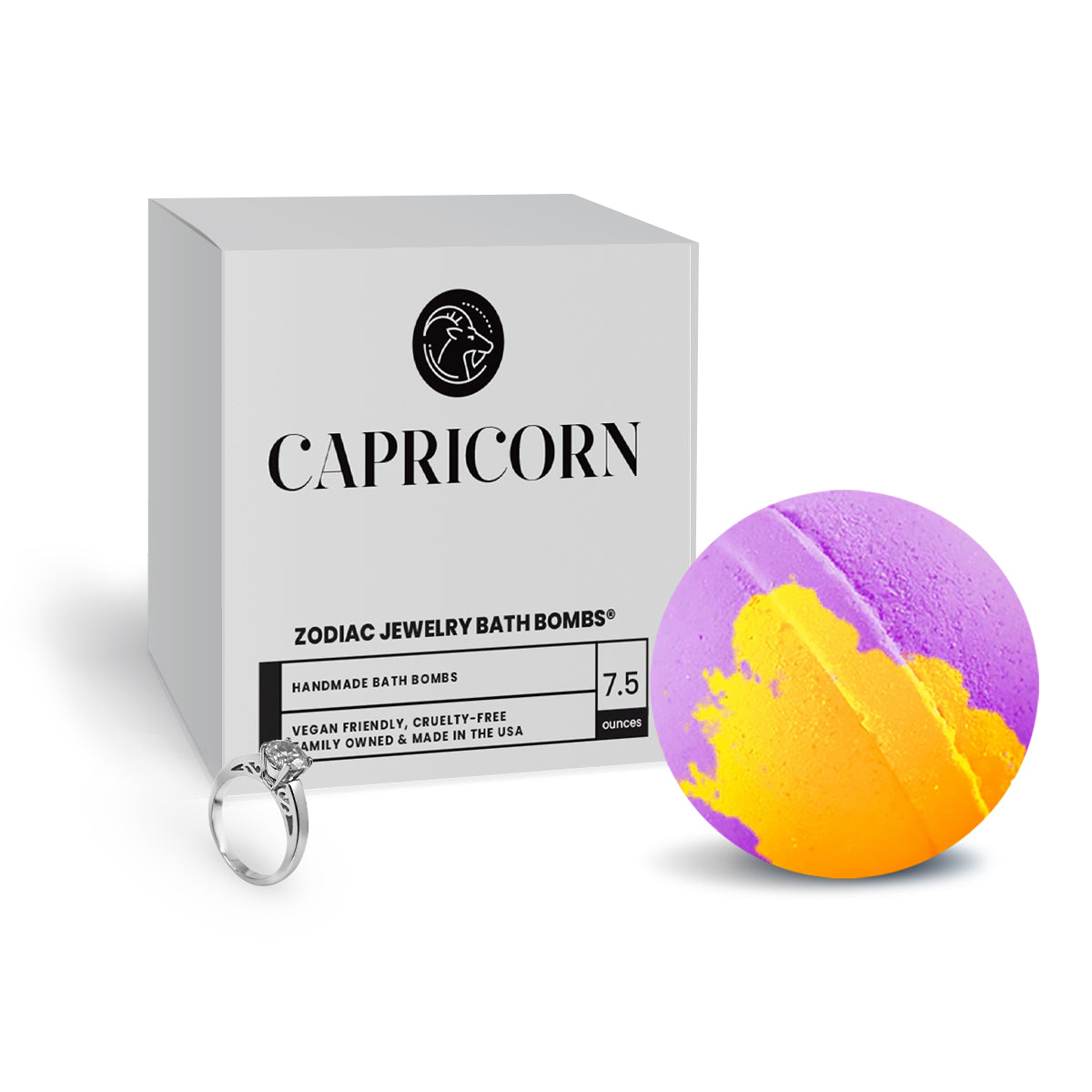 Capricorn Zodiac Jewelry Bath Bomb