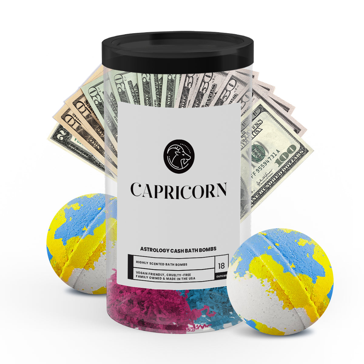 Capricorn Astrology Cash Bath Bombs