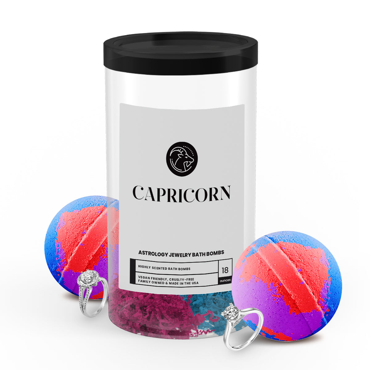 Capricorn Astrology Jewelry Bath Bombs