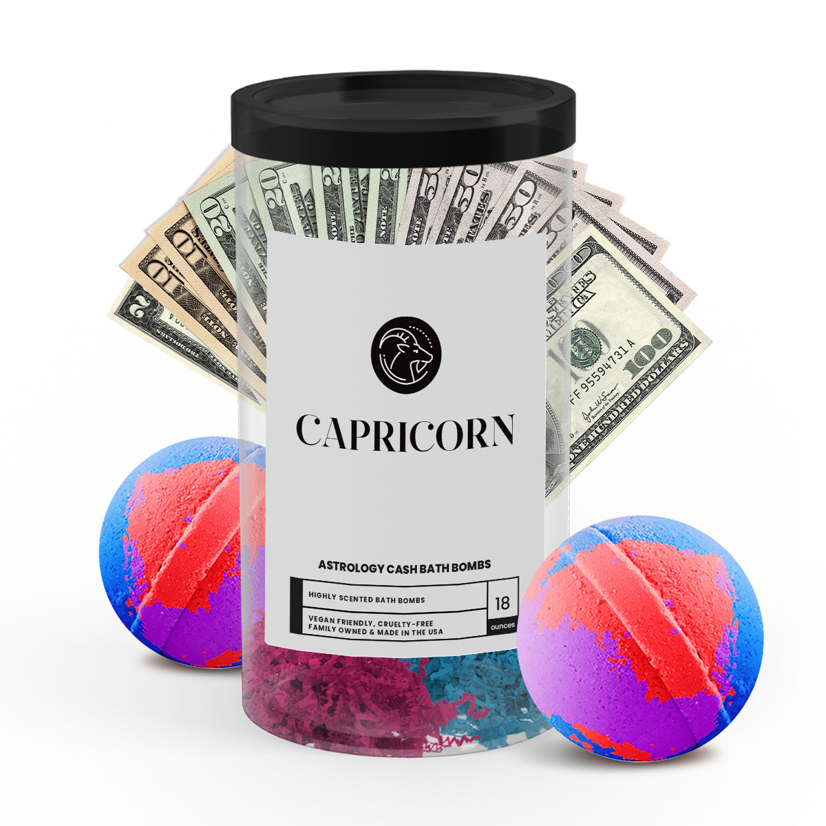 Capricorn Astrology Cash Bath Bombs