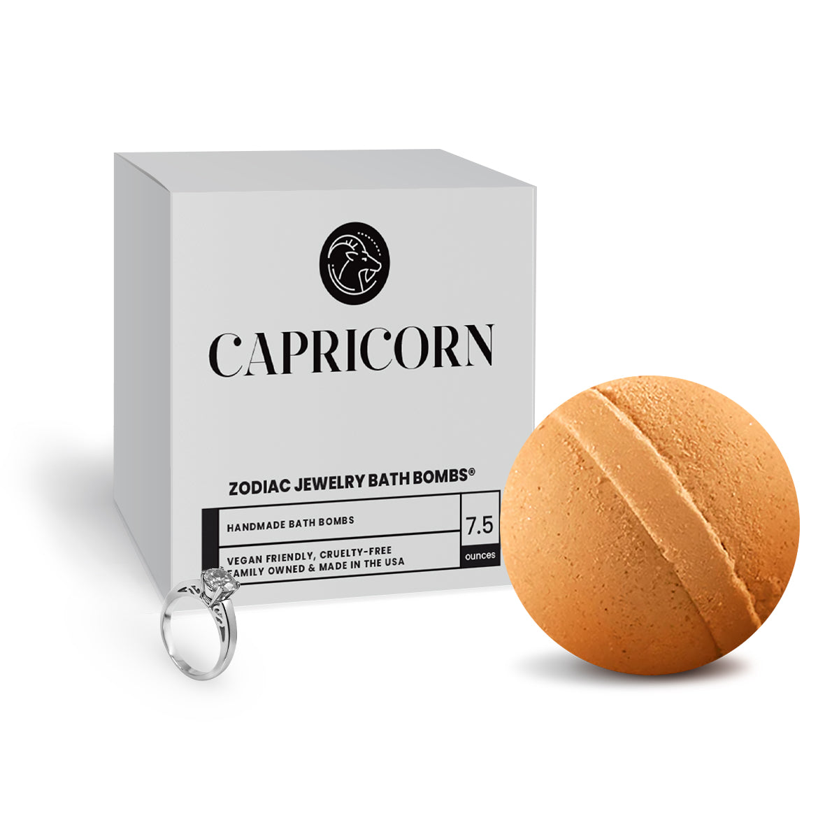 Capricorn Zodiac Jewelry Bath Bomb