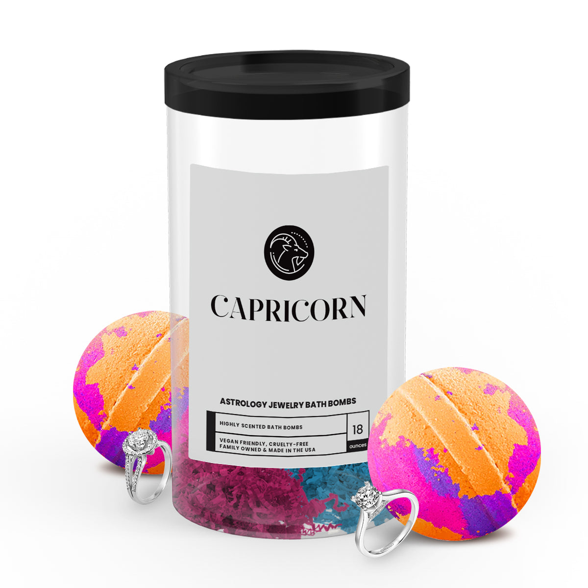 Capricorn Astrology Jewelry Bath Bombs