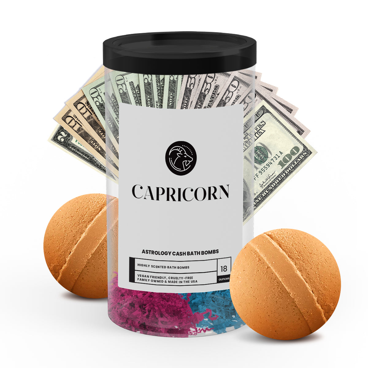 Capricorn Astrology Cash Bath Bombs