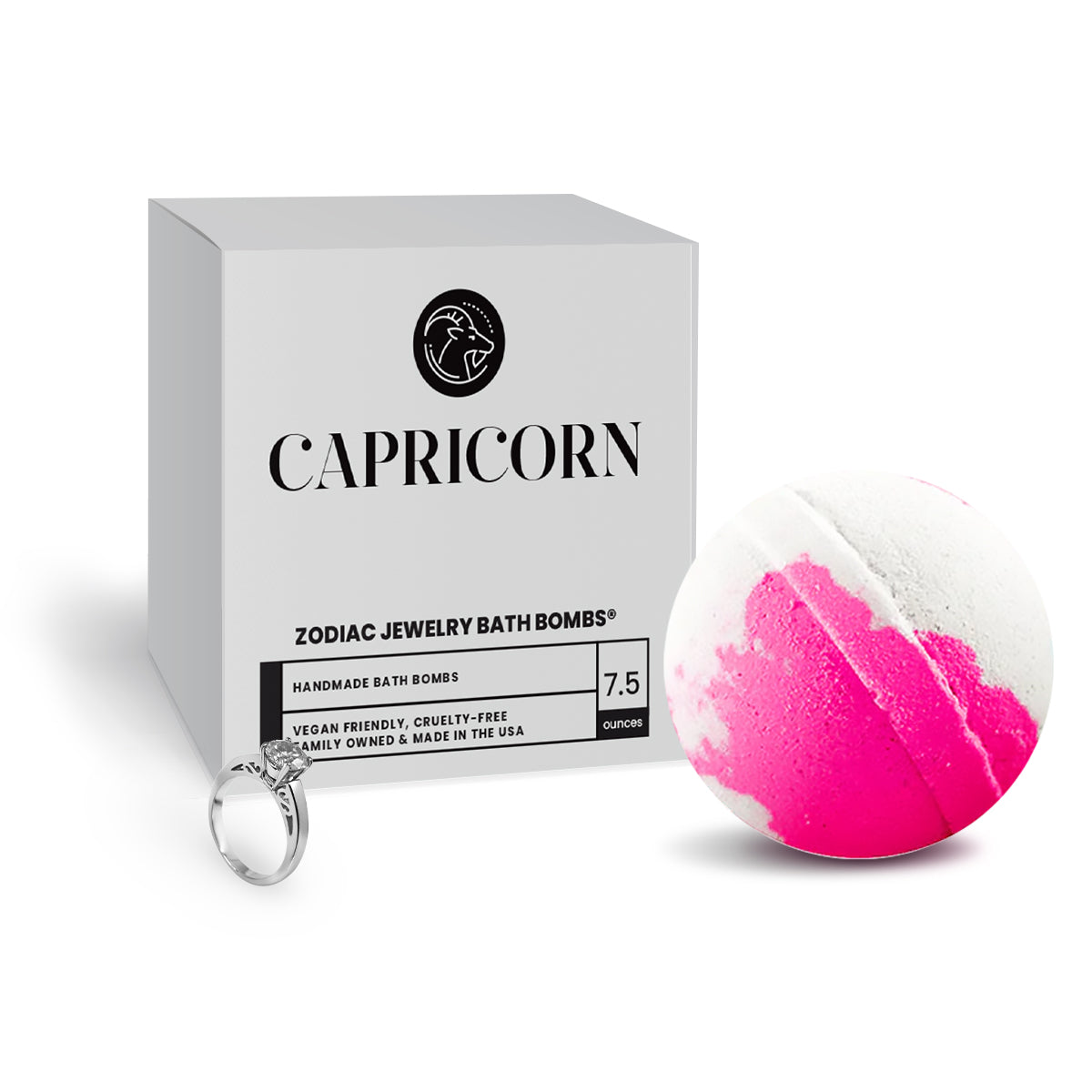 Capricorn Zodiac Jewelry Bath Bomb