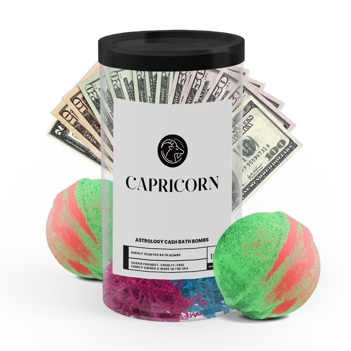 Capricorn Astrology Cash Bath Bombs