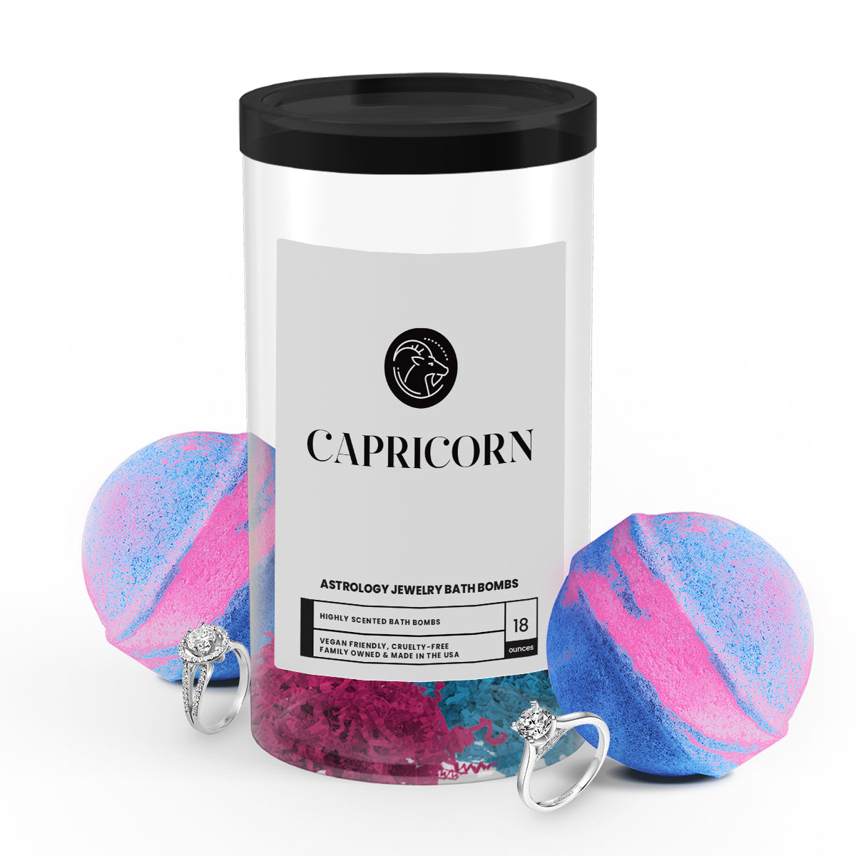 Capricorn Astrology Jewelry Bath Bombs