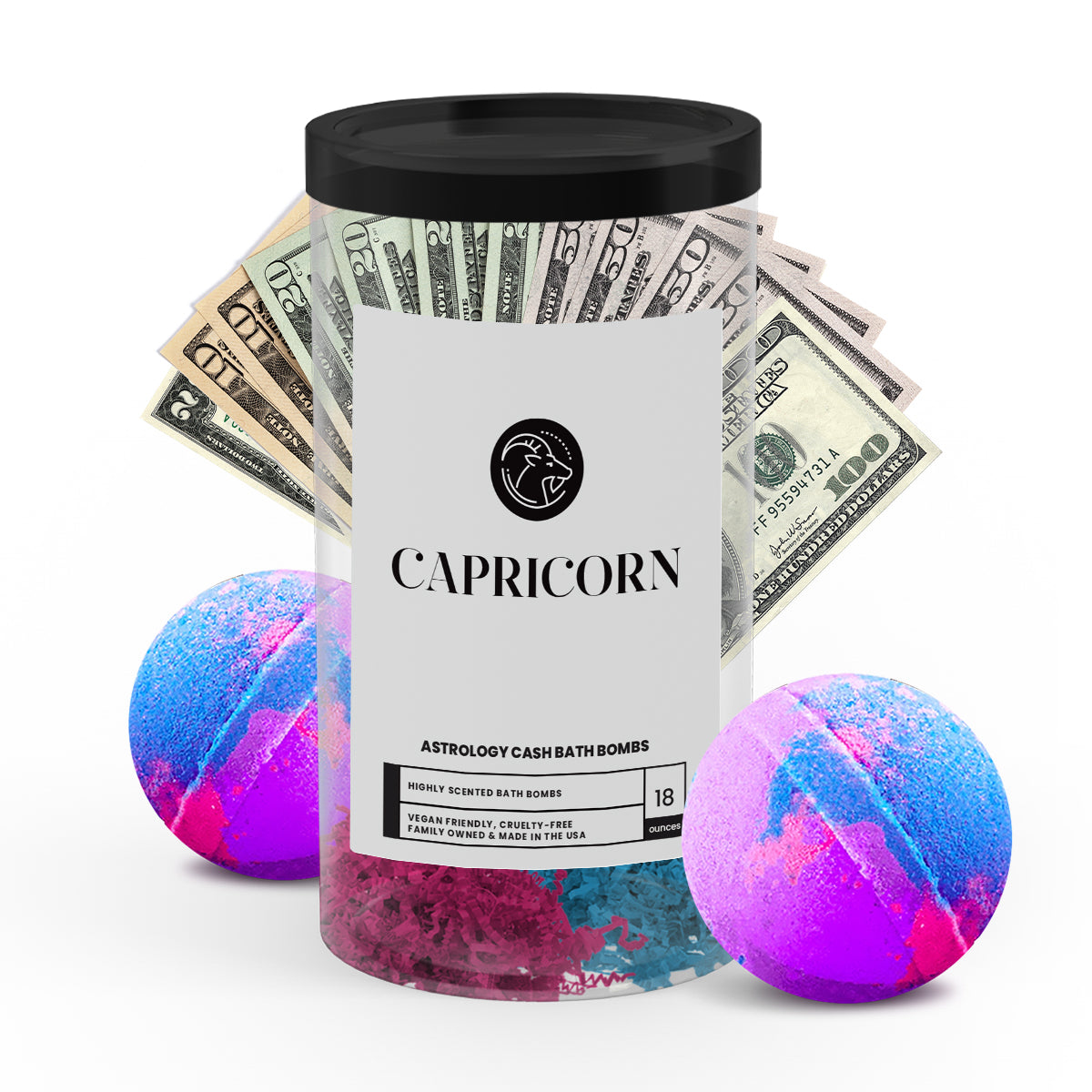 Capricorn Astrology Cash Bath Bombs