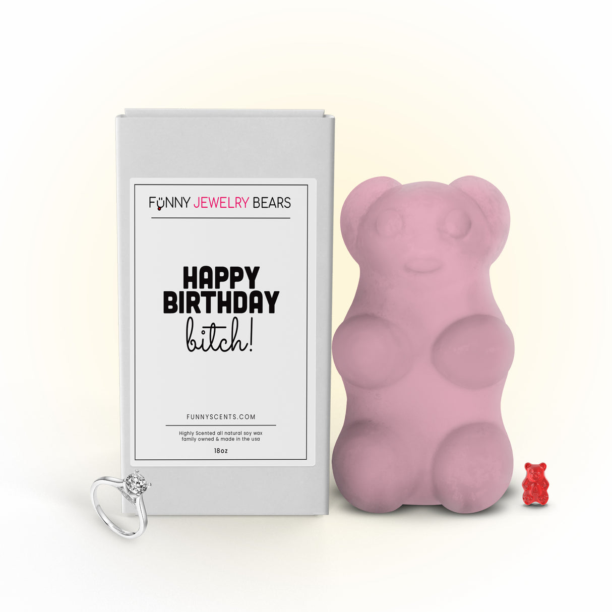 Happy Birthday bitch! Funny Jewelry Bear Wax Melts