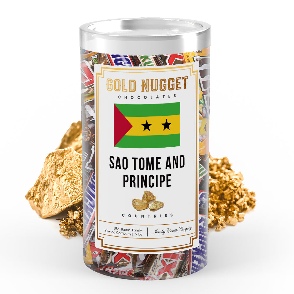 Sao Tome and Principe Countries Gold Nugget Chocolates