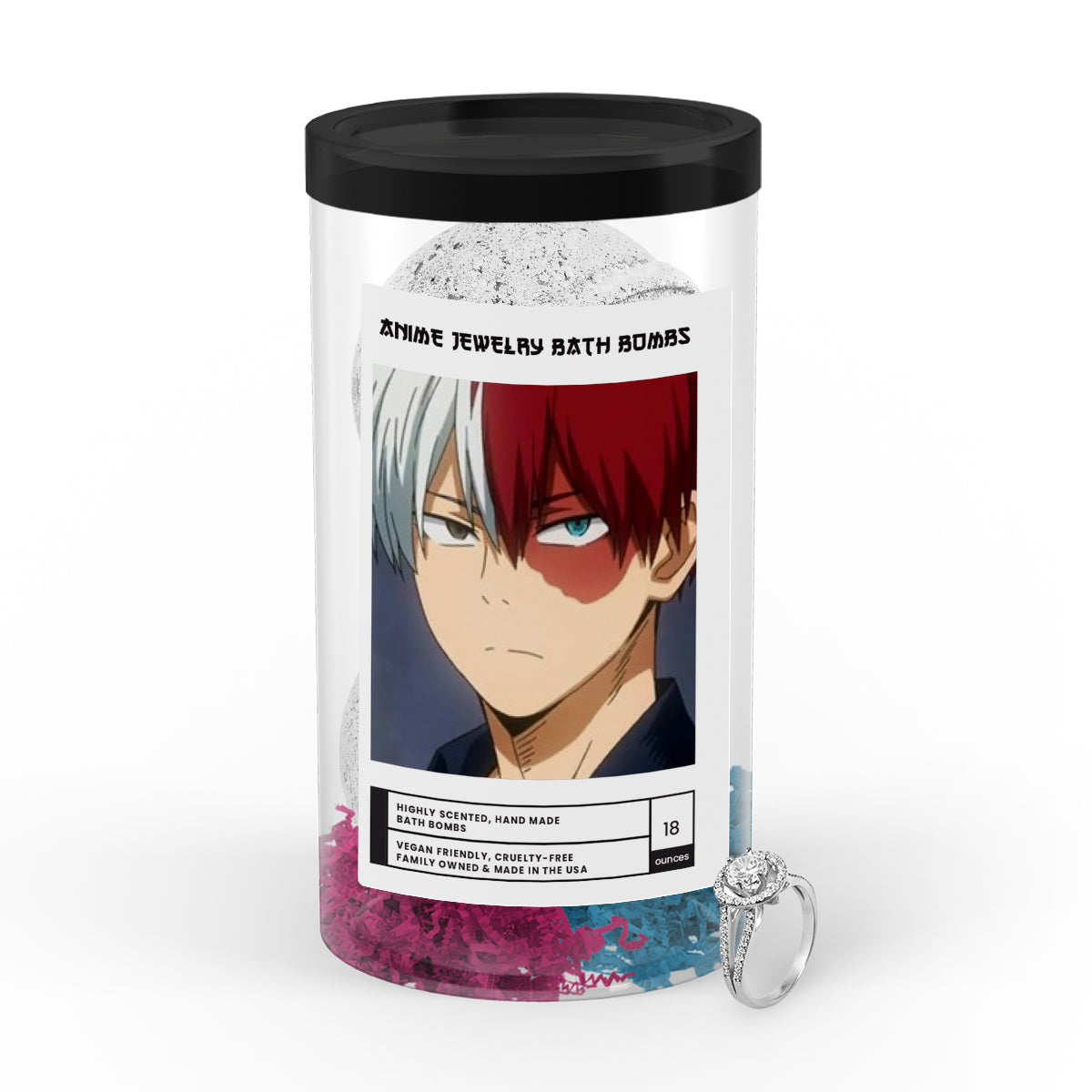 Todoroki, Shouto (轟 焦凍) | Anime Jewelry Bath Bombs