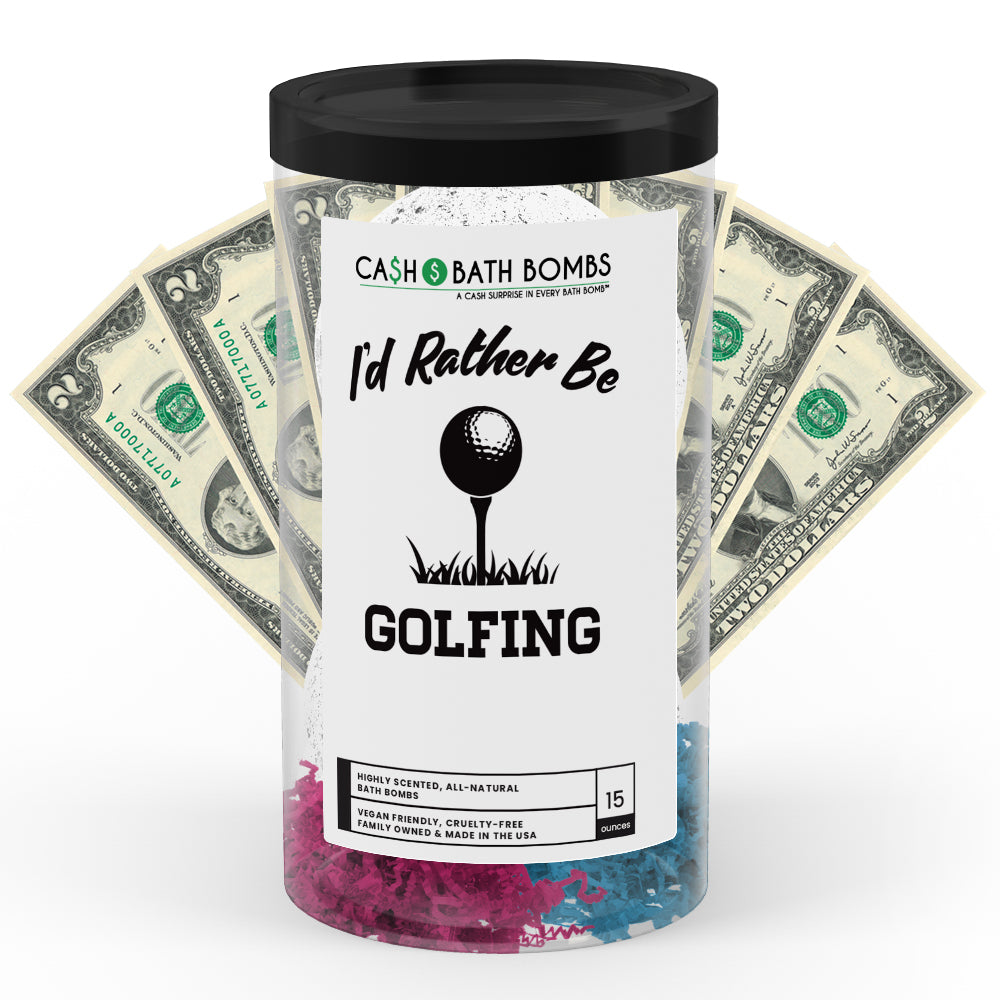 I'd rather be Golfing Cash Bath Bombs