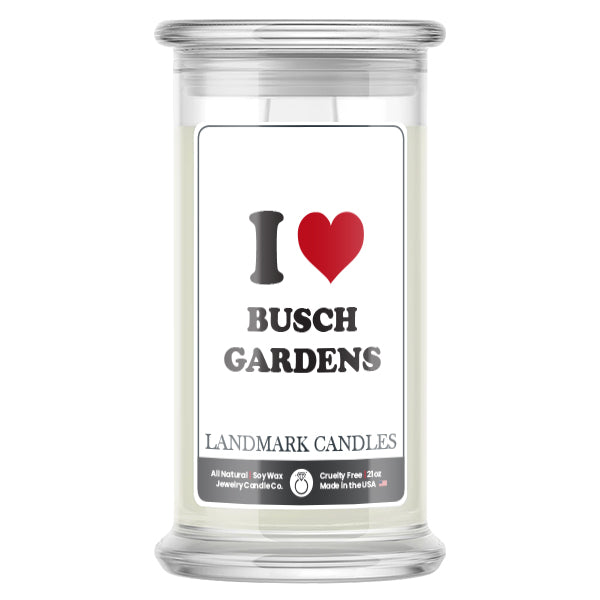 I Love BUSCH GARDENS Landmark Candles