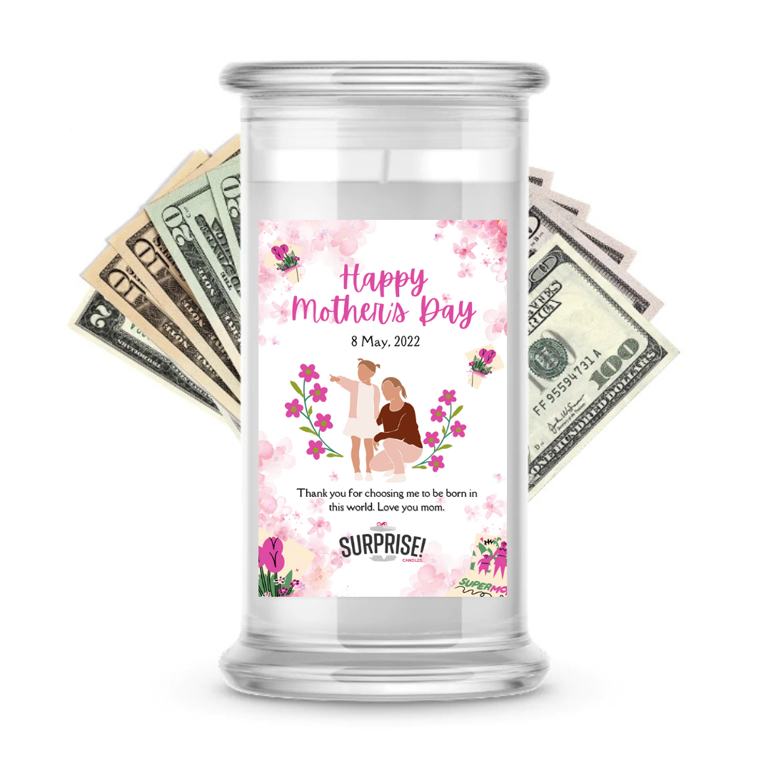 Happy Mother's Day | MOTHERS DAY CASH MONEY CANDLES