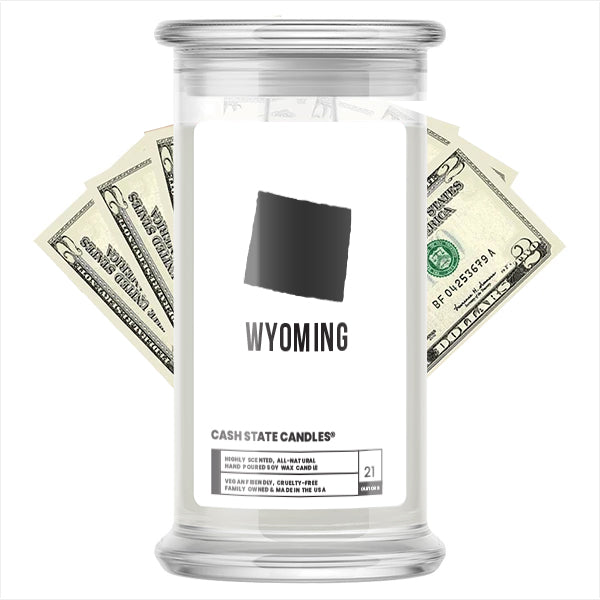 Wyoming Cash State Candles
