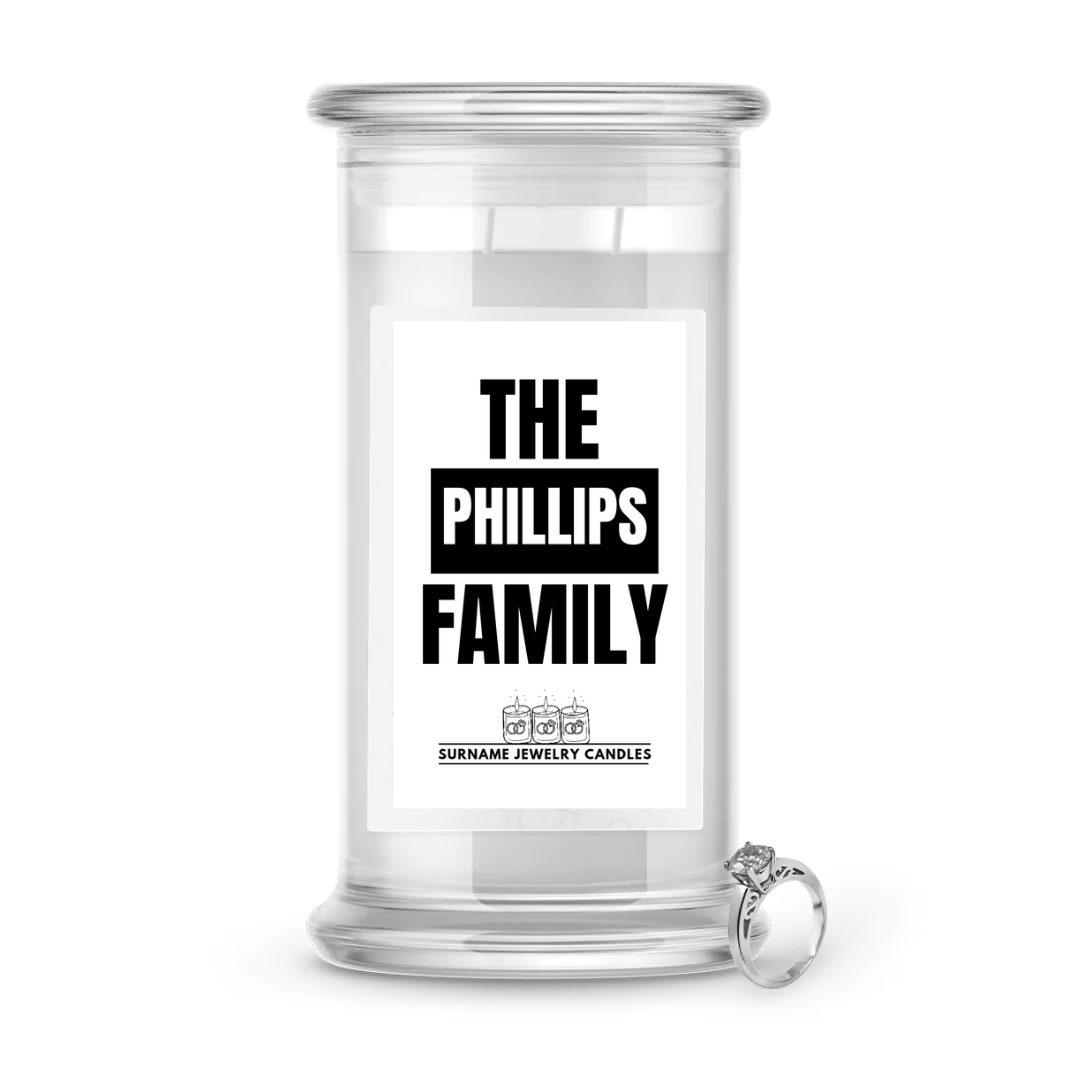 The Phillips Family | Surname Jewelry Candles