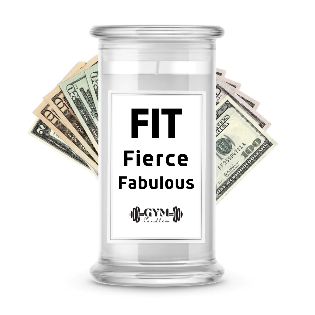 FIT FIERCE FABULOUS | Cash Gym Candles