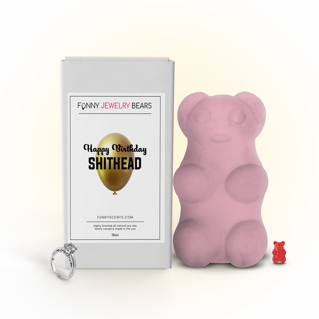 Happy Birthday Shithead Funny Jewelry Bear Wax Melts