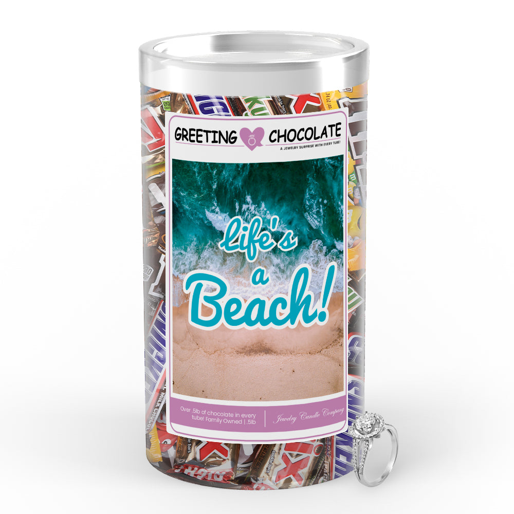Life's a beach Greetings Chocolate