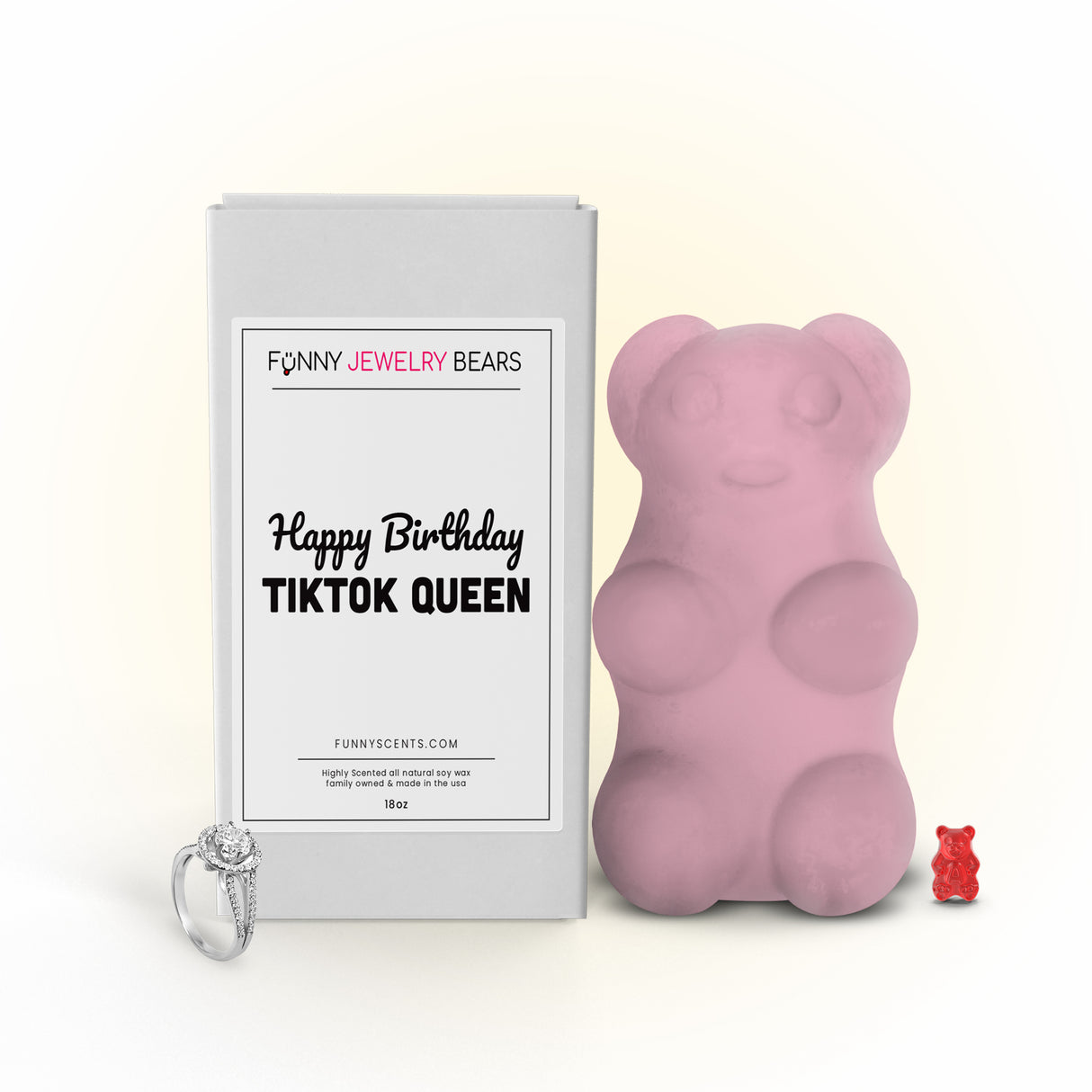 Happy Birthday Tiktok Queen Funny Jewelry Bear Wax Melts