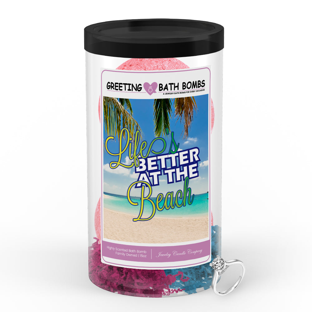 Life better at the beach Greetings Bath Bombs