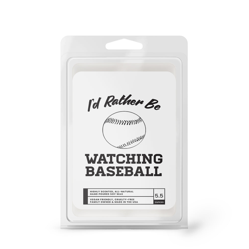 I'd rather be Watching Baseball Wax Melts