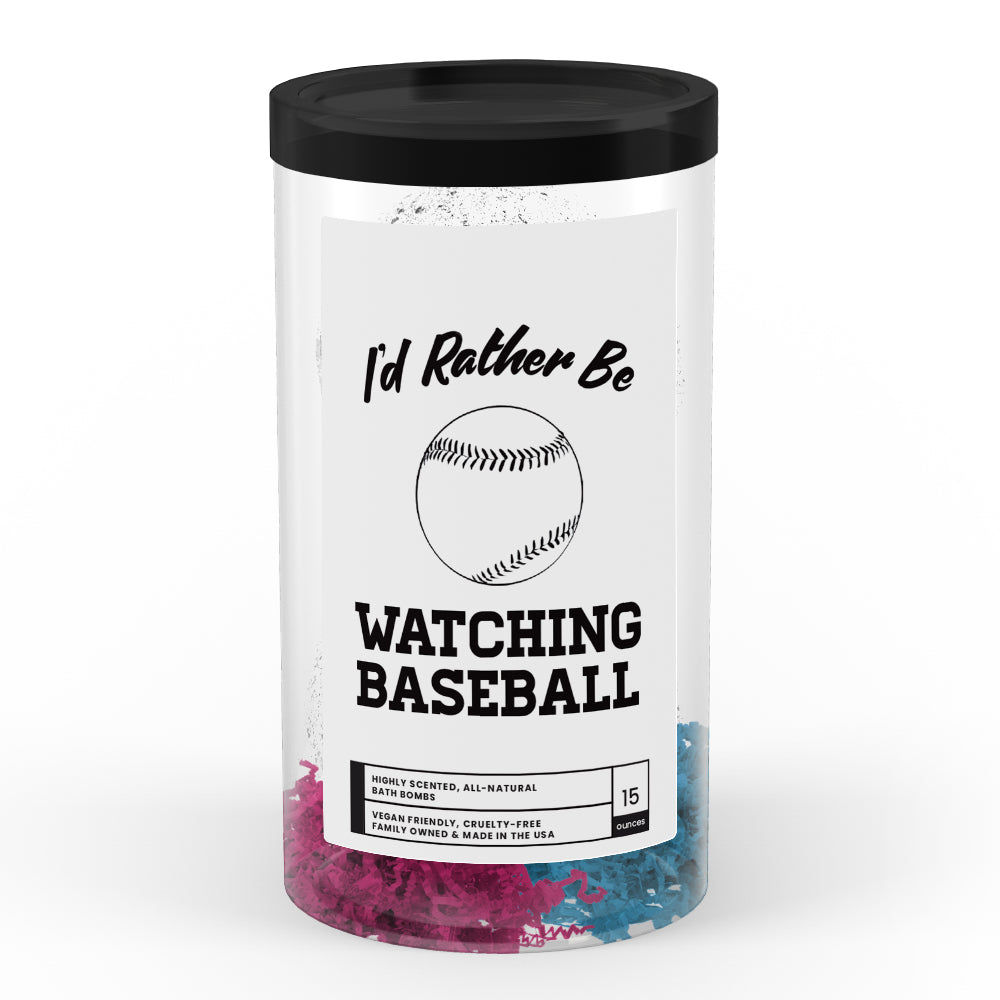I'd rather be Watching Baseball Bath Bombs