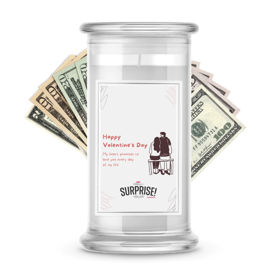 Happy Valentine's Day | Valentine's Day Surprise Cash Candles