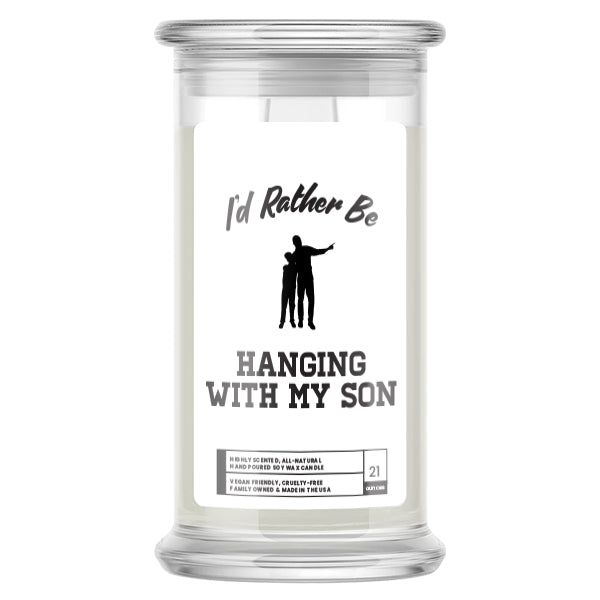 I'd rather be Hanging With My Son Candles