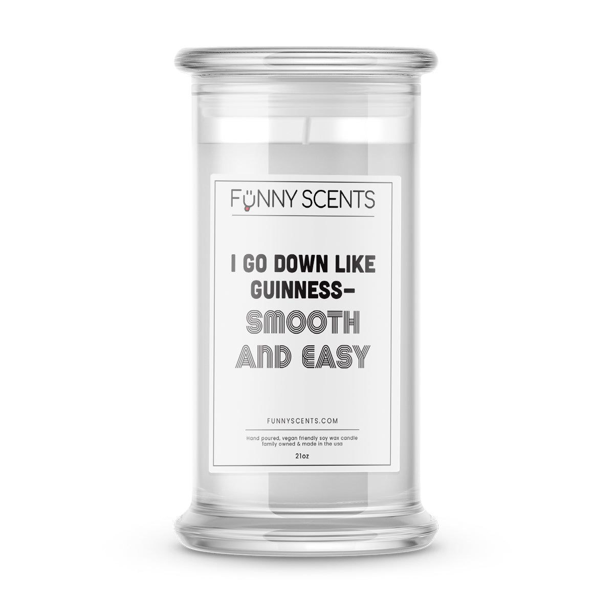 I Go Down Like Guinness - Smooth and Easy Funny Candles