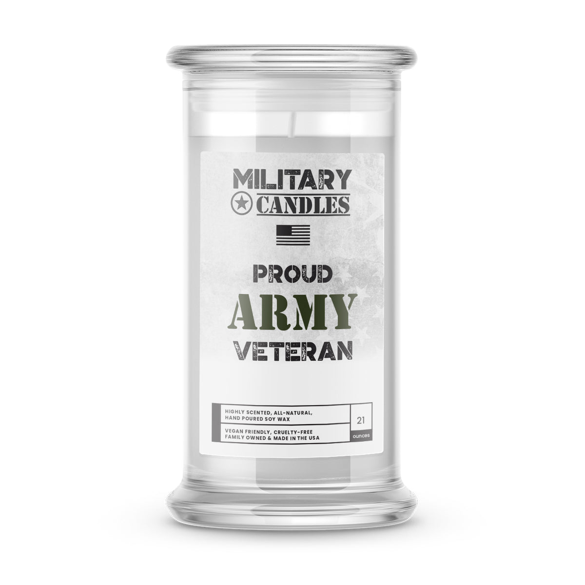 Proud ARMY Veteran | Military Candles