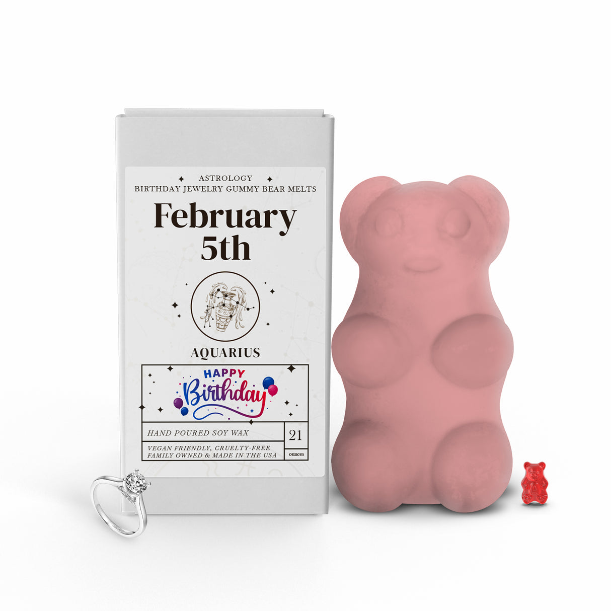 AQUARIUS | GUMMY Bear Astrology Birthday Jewelry Wax Melts