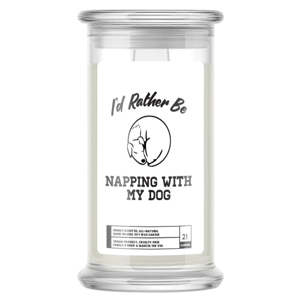 I'd rather be Napping With My Dog Candles
