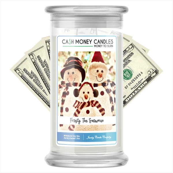 Frosty The Snowman Cash Money Candle