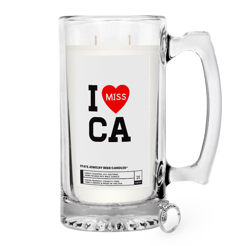 I miss CA State Jewelry Beer Candles