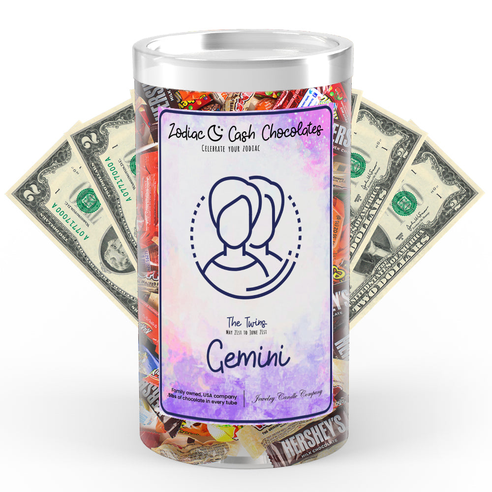 Gemini Zodiac Cash Chocolates