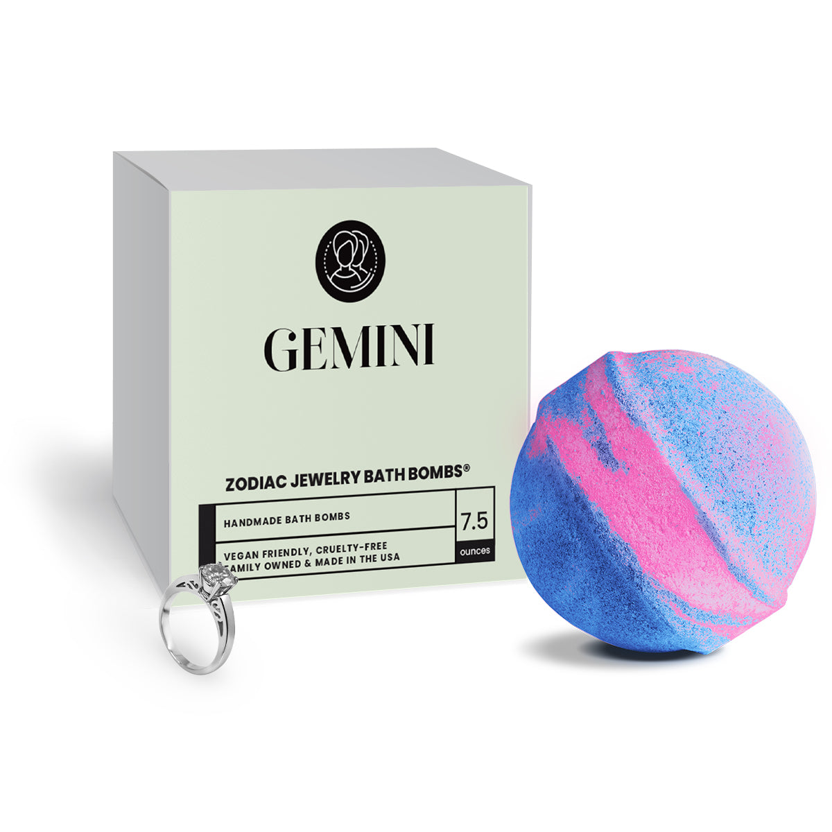 Gemini Zodiac Jewelry Bath Bomb