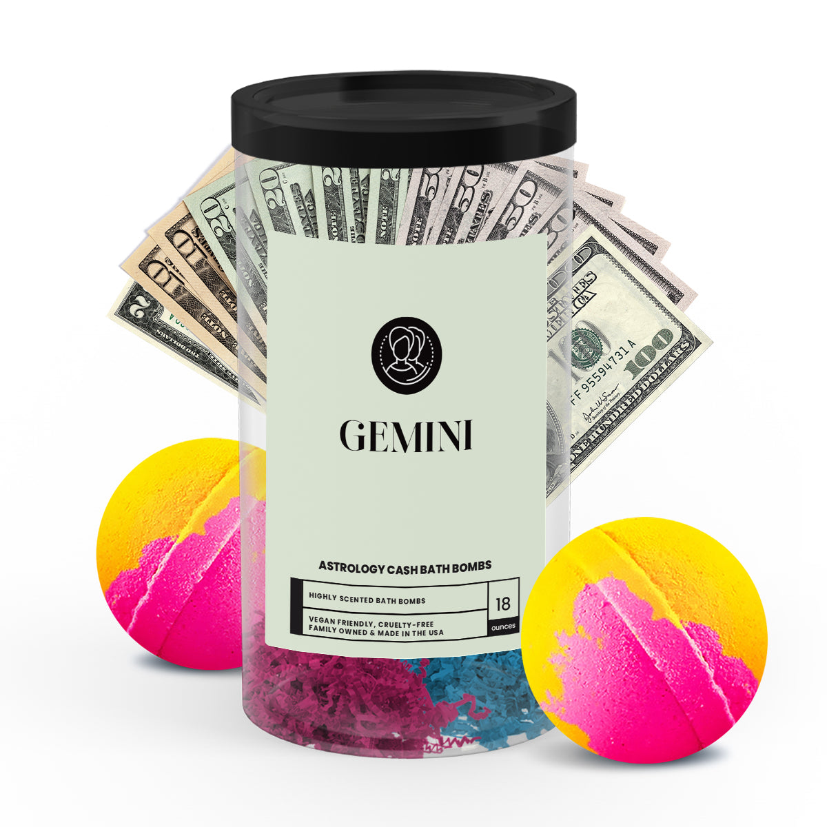 Gemini Astrology Cash Bath Bombs