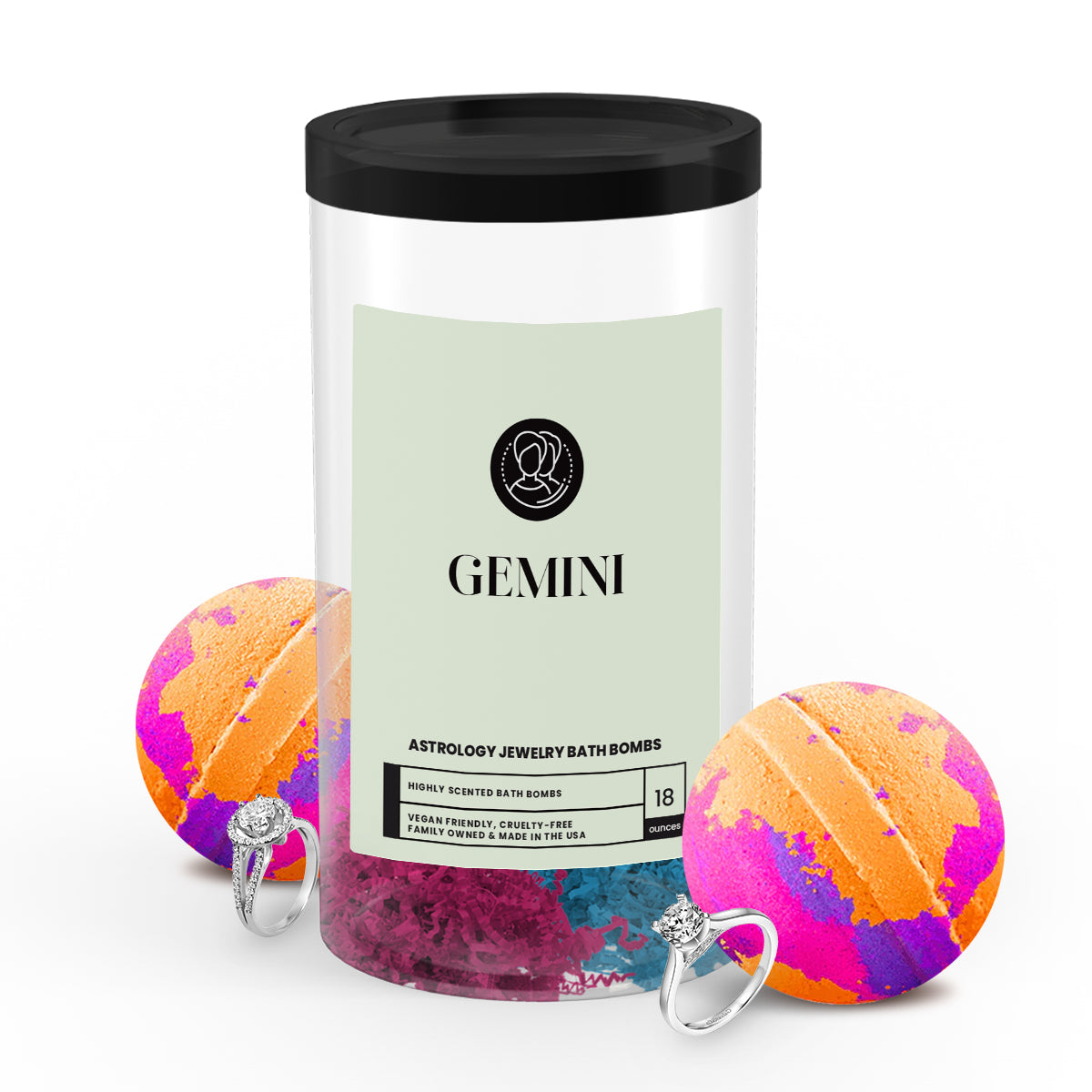 Gemini Astrology Jewelry Bath Bombs