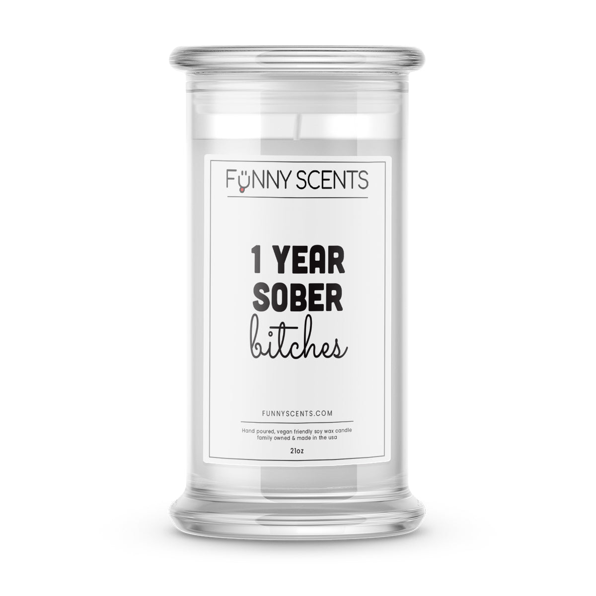 Clean and Sober Bitches Funny Candles