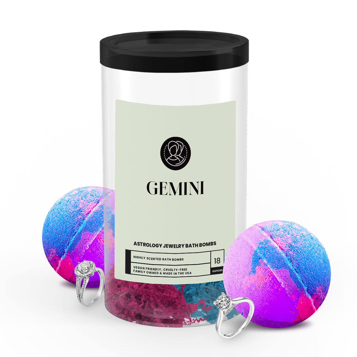 Gemini Astrology Jewelry Bath Bombs