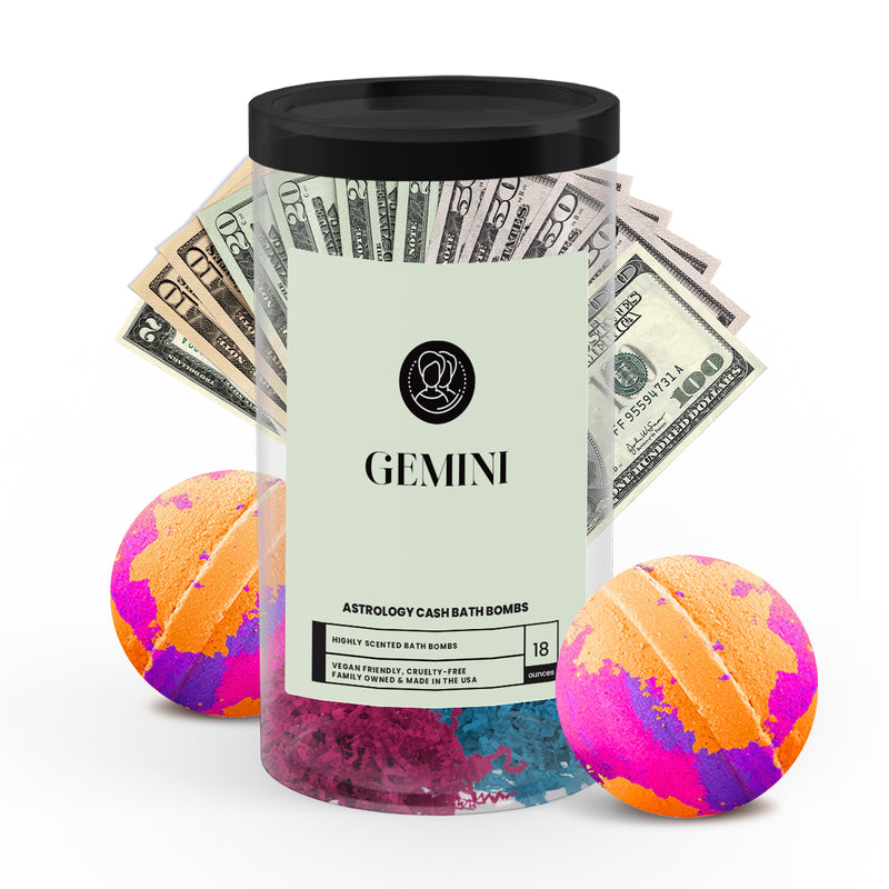 Gemini Astrology Cash Bath Bombs